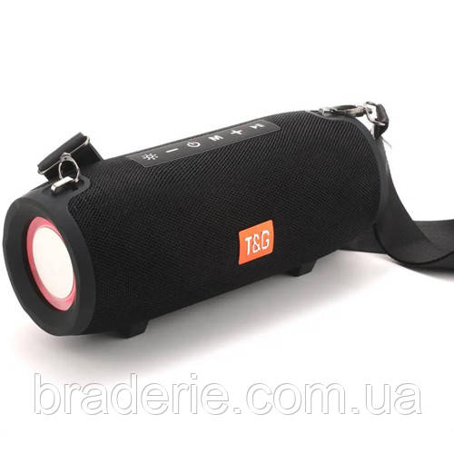 Bluetooth-колонка TG322 з RGB ПІДСВІЧУВАННЯМ,  speakerphone, радіо, black