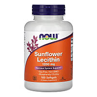 Лецитин подсолнечный NOW Sunflower Lecithin 1200 mg (100 капс)