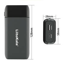 Зарядний пристрій + POWER BANK LiitoKala Lii-MP2, 2x18650/ 21700, фото 2