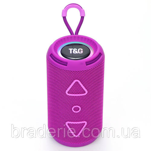 Bluetooth-колонка TG656 з RGB ПІДСВІЧУВАННЯМ,  speakerphone, радіо, purple