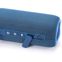 Bluetooth-колонка TG654 з RGB ПІДСВІЧУВАННЯМ,  speakerphone, радіо, blue, фото 3