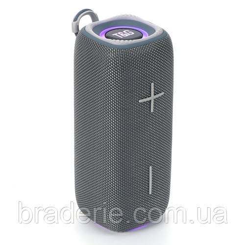 Bluetooth-колонка TG654 з RGB ПІДСВІЧУВАННЯМ,  speakerphone, радіо, grey