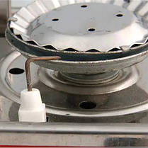 Портативна туристична газова плита з п'єзопідпалом Соняшник k-203 с чехлом, фото 4