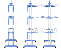 4-х уровневая вертикальная сушилка для белья "Tiers Garment Rack With Wheels ma203" на колёсах