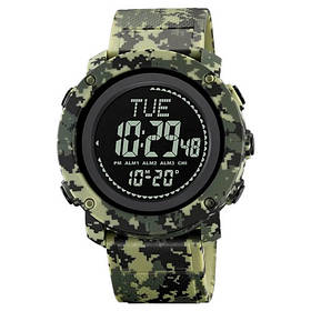 Годинники наручні 2095CMGN SKMEI, ARMY GREEN CAMOUFLAGE, Compass