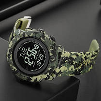 Годинники наручні 2095CMGN SKMEI, ARMY GREEN CAMOUFLAGE, Compass, фото 3