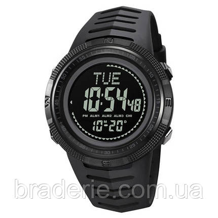 Годинники наручні 2147BKBK SKMEI, BLACK-BLACK, Compass, фото 1