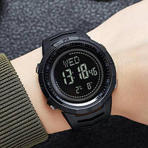 Годинники наручні 2147BKBK SKMEI, BLACK-BLACK, Compass, фото 4