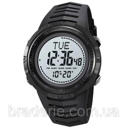 Годинники наручні 2147BKWT SKMEI, BLACK-WHITE, Compass, фото 1