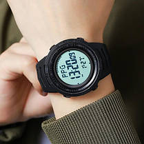 Годинники наручні 2147BKWT SKMEI, BLACK-WHITE, Compass, фото 4