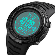 Годинники наручні 2147BKWT SKMEI, BLACK-WHITE, Compass, фото 5