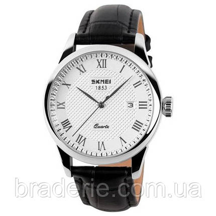 Годинники наручні 9058LSIWTBK-B SKMEI, BLACK BAND WHITE DIAL (MEN), фото 1
