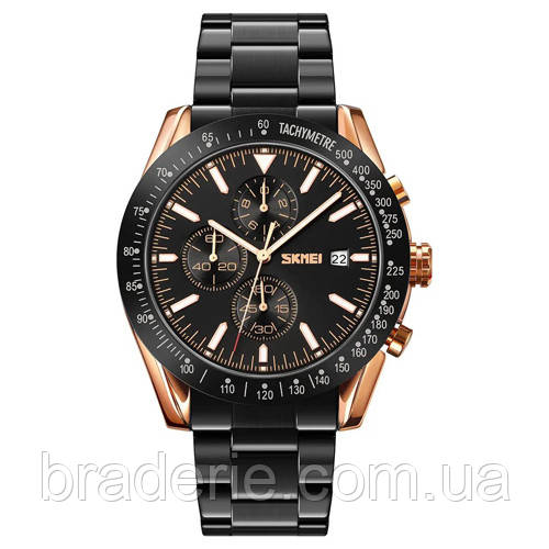 Годинники наручні 9253RGBK SKMEI, ROSE GOLD/BLACK