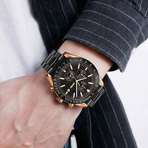 Годинники наручні 9253RGBK SKMEI, ROSE GOLD/BLACK, фото 3