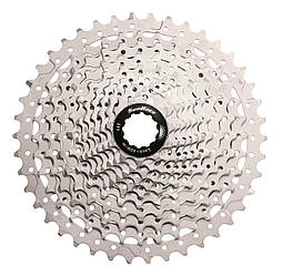 Касета інд. 11-k 11-51T SUN RACE MS8 MTB, алюмінієвий павук, Metallic Silver