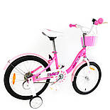 Дитячий велосипед RoyalBaby Chipmunk MM Girls 18" рожевий, Рожевий, фото 3