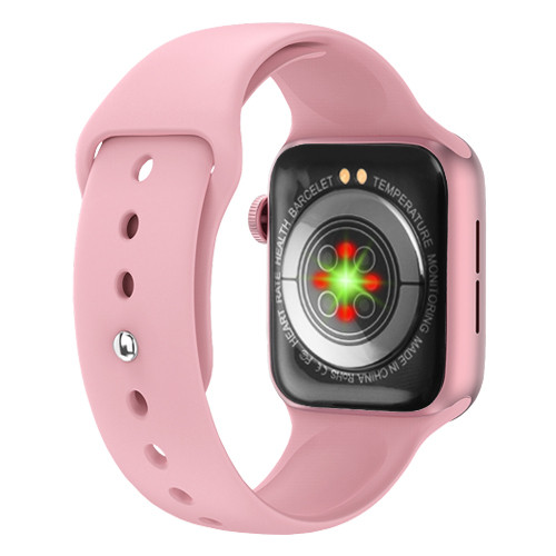 Розовые женские смарт часы Smart Watch M16-6S PLUS, Умные часы телефон с фитнес функциями алюминиевые SWN - фото 2 - id-p2149627775