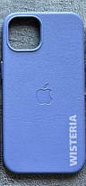 Чохол для Iphone 13 Pro Max Leather Case PU MagSafe, чохол накладка на айфон TPU+штучна шкіра Бузковий