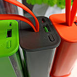 ❤️Повербанк PowerBank 10000mAh, портативний зарядний пристрій Power Delivery Помаранчевий, фото 5