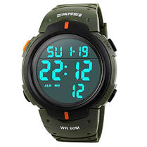 Годинники наручні 1068AG SKMEI, ARMY GREEN, фото 5