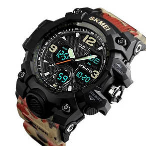 Годинники наручні 1155BAG SKMEI, RED CAMO, фото 3