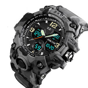 Годинники наручні 1155BCMGY SKMEI, GRAY CAMO, фото 2