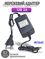 Сетевой адаптер для камера видеонаблюдения Usams 12В 2А BIG блок питания видеокамеры 5.5*2.5mm SWN