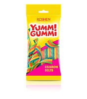 Упаковка желейних цукерок Roshen Yummi Gummi Sour Belts 70 г х 40 шт