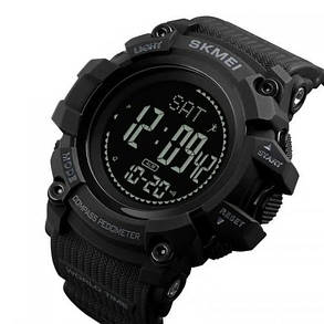 Годинники наручні 1356BK SKMEI, BLACK, Compass, фото 2