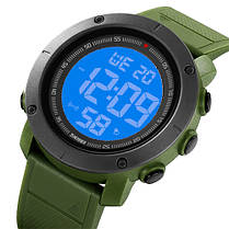 Годинники наручні 2122AGWT SKMEI, ARMY GREEN-WHITE, фото 4