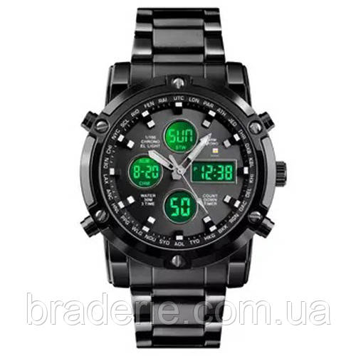 Годинники наручні 1389BK SKMEI, BLACK-BLACK