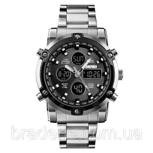 Годинники наручні 1389SIBK SKMEI, SILVER-BLACK