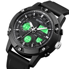 Годинники наручні 1757BKWT SKMEI, BLACK-WHITE, фото 3