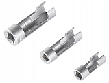 Набір головок розрізних 3/8 "1/2" 10-19мм. Quatros QS20711, фото 6