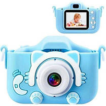 Дитячий фотоапарат ET015 Cat, blue, фото 2
