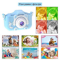 Дитячий фотоапарат ET015 Cat, blue, фото 5