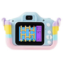 Дитячий фотоапарат ET015 Cat, blue color, фото 5