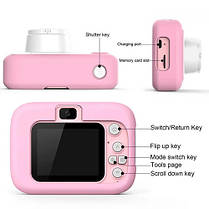 Дитячий фотоапарат X900 Cat, pink, фото 4