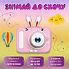 Дитячий фотоапарат X900 Rabbit, pink, фото 3
