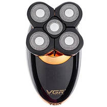 Чоловічий набір VGR V-316 5 в 1 для догляду за обличчям, електробритва Waterproof IPX5, триммер для носа,, фото 3