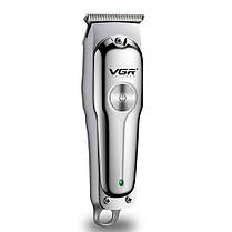 Машинка (триммер) для стрижки волосся та бороди VGR V-071, Professional, 3 насадки, Т-подібне лезо, вбуд., фото 3