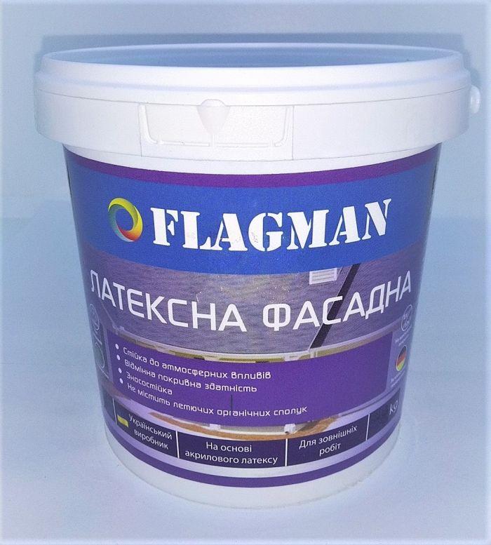 FLAGMAN Фасадна біла латексна фарба 4,2кг