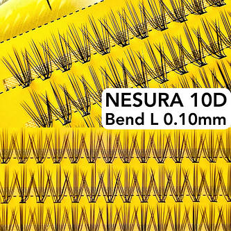 Вії Nesura L-вигин 10D 0.10 Класік