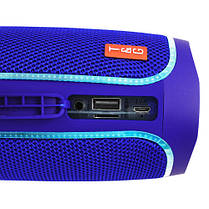 Bluetooth-колонка TG287, lightshow party, speakerphone, радио, blue, фото 2