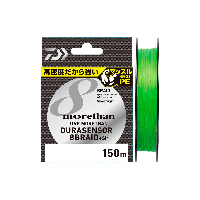 Шнур Daiwa UVF Morethan Dura Sensor X8+ Si2 150м #1.2 Fluoro Green