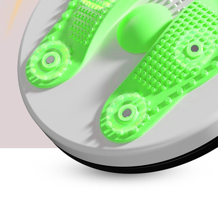 Домашний тренажер диск здоровья Twisted Disk для похудения с массажной поверхностью для ног Зеленый TDN - фото 8 - id-p2149654858