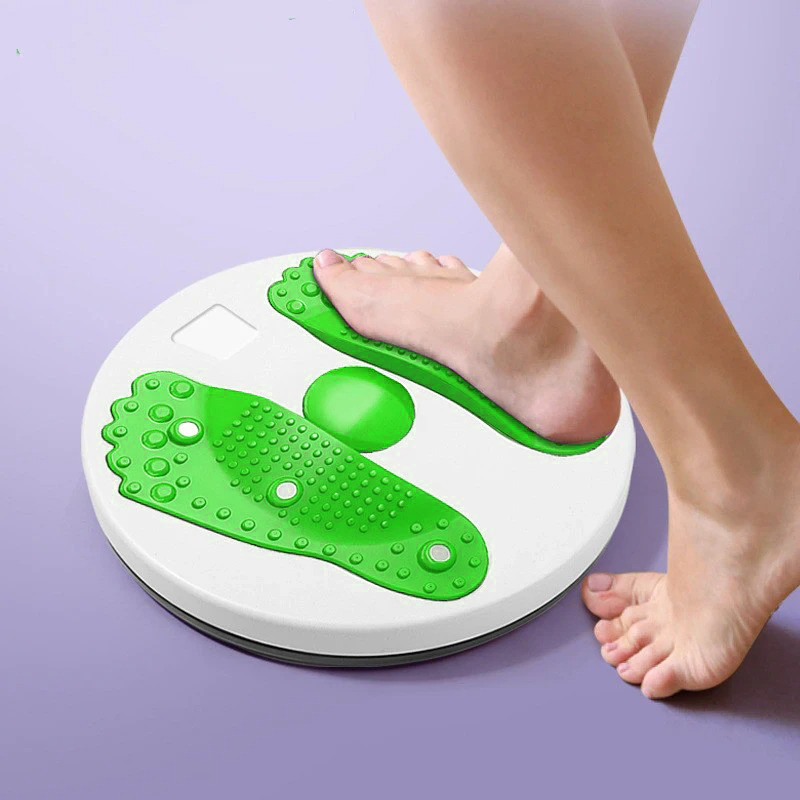 Домашний тренажер диск здоровья Twisted Disk для похудения с массажной поверхностью для ног Зеленый TDN - фото 10 - id-p2149654858