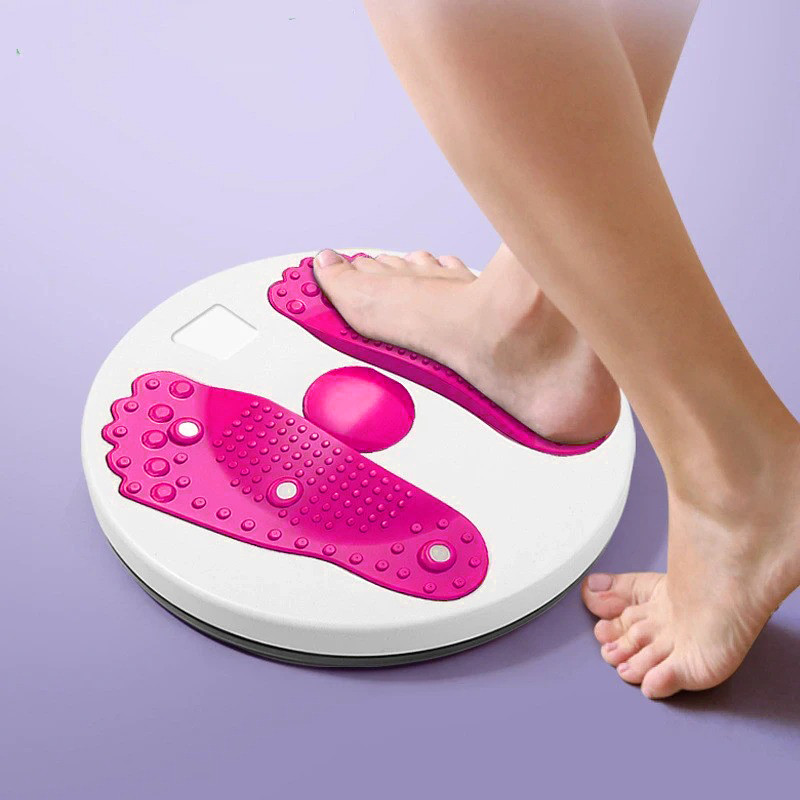 Домашний тренажер диск здоровья Twisted Disk для похудения с массажной поверхностью для ног Розовый TDN - фото 9 - id-p2149654859