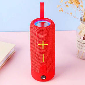 Bluetooth-колонка TG619C з RGB ПІДСВІЧУВАННЯМ, speakerphone, радіо, red, фото 1