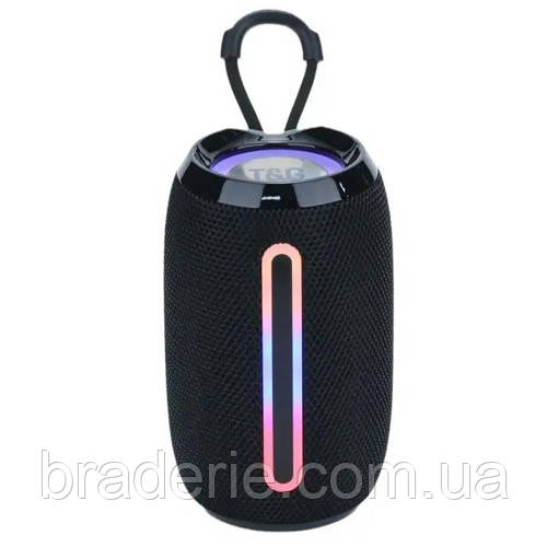 Bluetooth-колонка TG653 з RGB ПІДСВІЧУВАННЯМ,  speakerphone, радіо, black